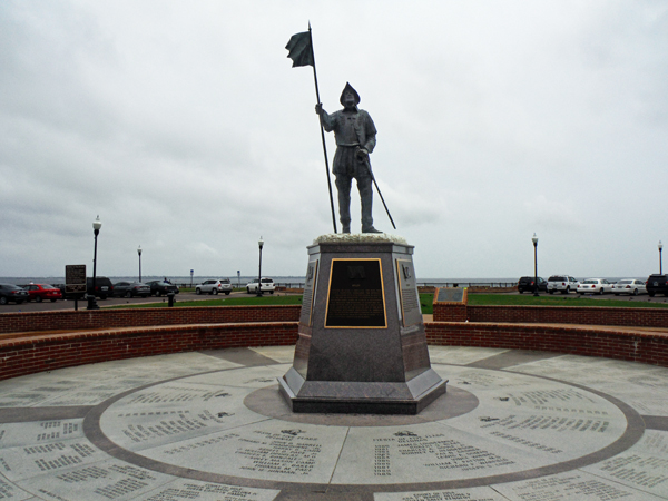 Memorial Monument in Downtown Pensacola at Palafox Pier